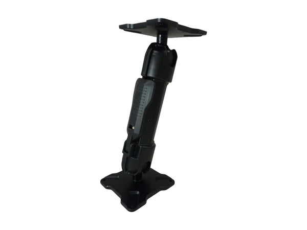 Havis DBM-1150-CL-0303 | Dual Ball Mount with 1.50″ Clamp-Style Long Housing & Two Standard VESA 75 Plates