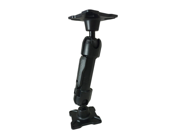 Havis DBM-1150-CL-0404 | Dual Ball Mount with 1.50″ Clamp-Style Long Housing, Two Long VESA 75 Plates