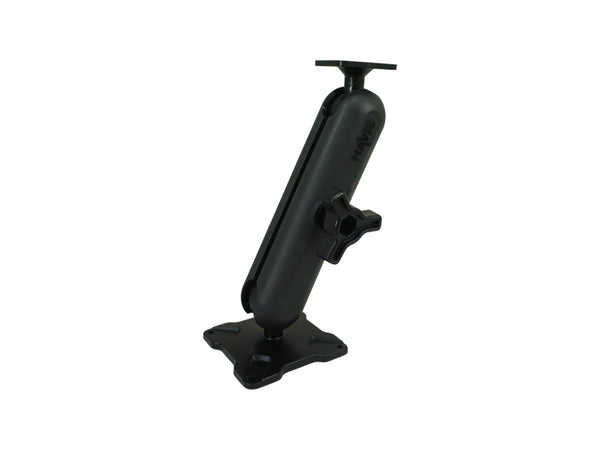 Havis DBM-1150-KL-0103 | Dual Ball Mount with 1.50″ Knob-Style Long Housing, One Standard AMPS Plate & One Standard VESA 75 Plate