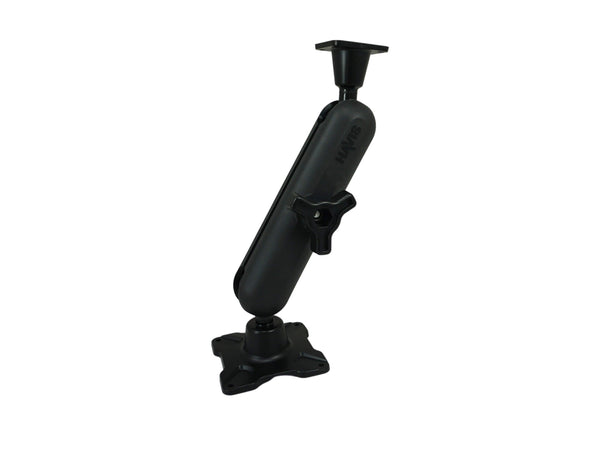 Havis DBM-1100-KS-0204 | Dual Ball Mount with 1.00″ Knob-Style Standard Housing, One Long AMPS Plate & One Long VESA 75 Plate