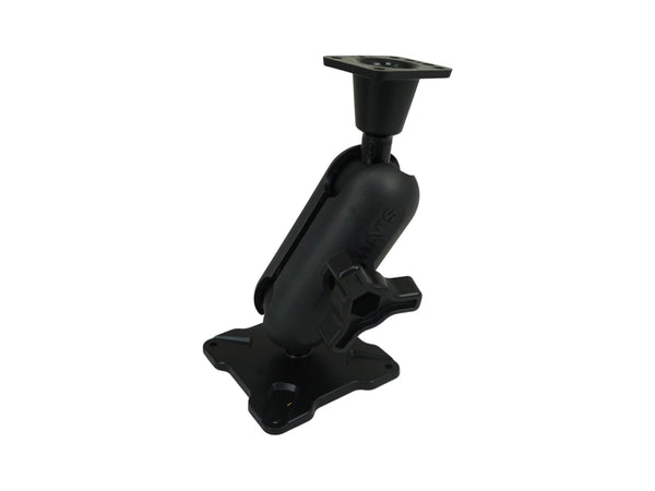 Havis DBM-1150-KS-0203 | Dual Ball Mount with 1.50″ Knob-Style Standard Housing, One Long AMPS Plate & One Standard VESA 75 Plate