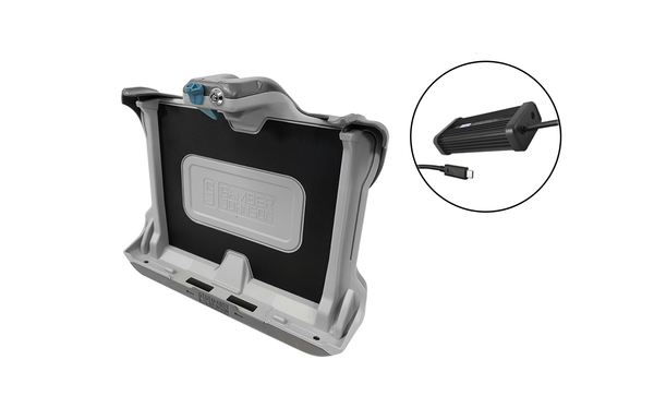 7170-1132-03 - KIT: Getac K120 G3 TRI RF TABLET cradle (7160-1085-03) and LIND 12-32VDC USB-C power adapter (7300-0717)