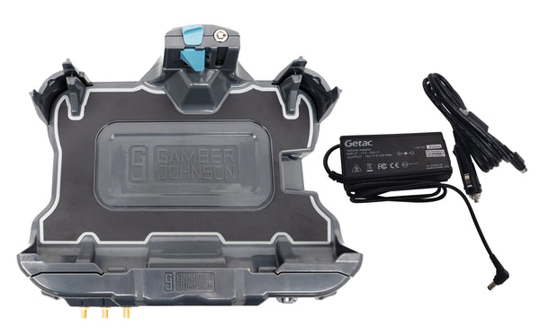 7170-0961-03 - Kit: Getac ZX10 Tri RF Vehicle Docking Station (7160-1675-03) with Getac 120W Auto Power Adapter w/Cigarette Lighter Connector (7300-0471)