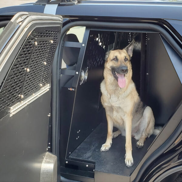 Havis K9-F28-XL-B | Extended K9 Transport System For 2020-2025 Ford Interceptor Utility – Black