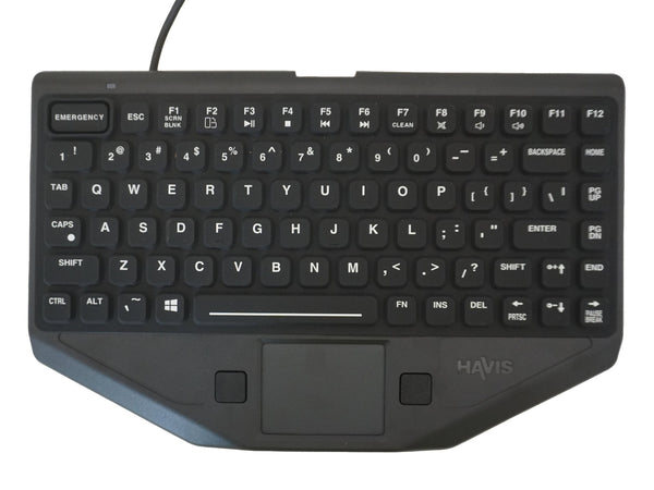 Havis KB-1001 | Havis Rugged Keyboard with Emergency Key