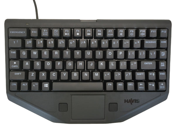Havis KB-1003 | Havis Rugged Chiclet Style Keyboard with Emergency Key