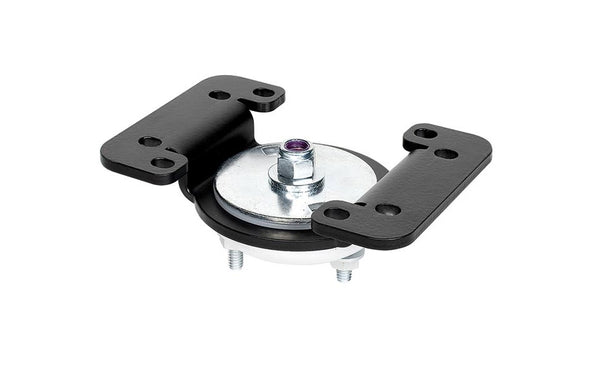 LOWSWIVEL - Low profile swivel motion attachment, mounts to GJ smiley-face pattern. GJ and VESA 75 mounting pattern.