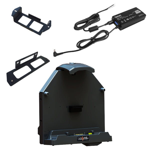 Havis PKG-DS-GTC-802-BW | Package – Docking Station For Getac A140 Rugged Tablet With External Power Supply with Bare Wire & Power Supply Mounting Bracket