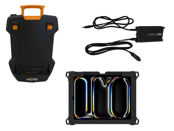 Havis PKG-TAB4-APP1 | Package – DS-TAB-401 Docking Station, TC-402 Tablet Case, and LPS-184 DC Power Supply for Apple iPad Pro 13″ (M4)