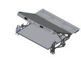 PKG-TTP-INUT-1201-4 | Premium Package – Raised Fold-Up Equipment Tray & Cargo Plate with 200 lbs Lift Struts for 2020-2025 Ford Interceptor Utility