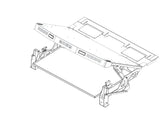 PKG-TTP-INUT-1201-4 | Premium Package – Raised Fold-Up Equipment Tray & Cargo Plate with 200 lbs Lift Struts for 2020-2025 Ford Interceptor Utility