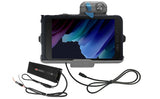 7170-0765-33 - KIT: Samsung Galaxy Tab Active2/Active3/Active5 DUAL USB Dock w/MP205 connector (7160-1368-30) and  LIND 20/60 VDC Material Handling Isolated Power Adapter(#7300-0473)