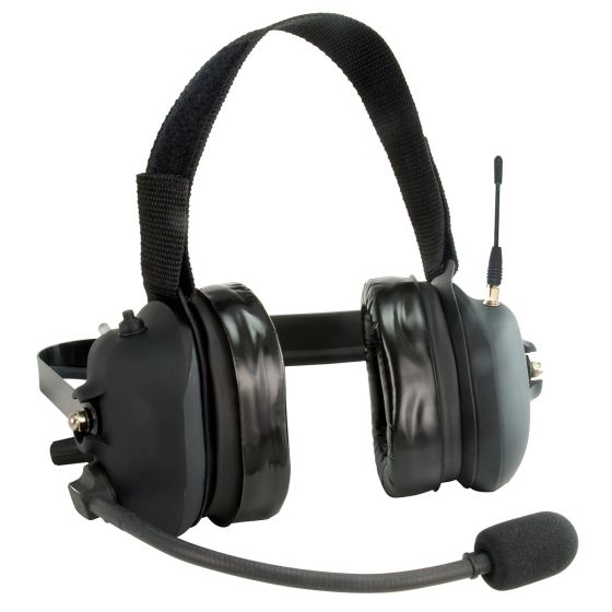 CSB-902MAX-KIT Setcom Wireless Vented Headset (Radio Transmit) 16-Channel Includes Charge Cable (25-1027) and Hanger Hook (14-7014)