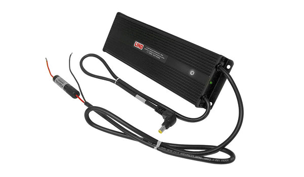 7300-0413 - LIND DC/DC Power Adapter for Getac docking stations and cradles; provides regulated power for forklifts or heavy equipment that have a 12 to32 volt DC input power range.  REPLACES 16079.