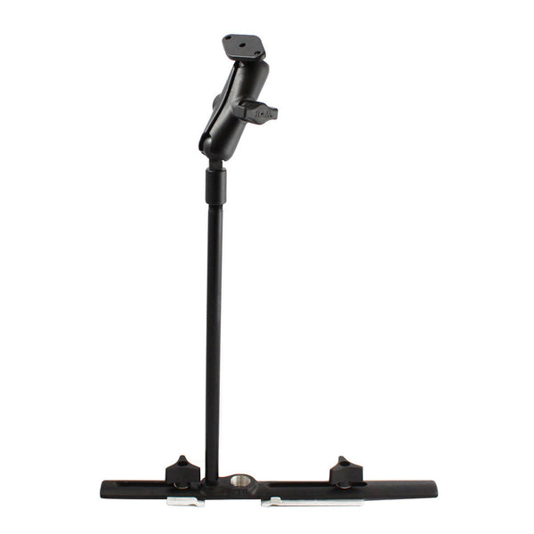 RAM® Cessna Seat Rail Mount with 12" Flex Arm and Diamond Plate RAM