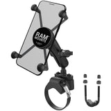 RAM X-Grip Large Phone Mount with ATV/UTV Rail Base - RAM-B-231-2-UN10