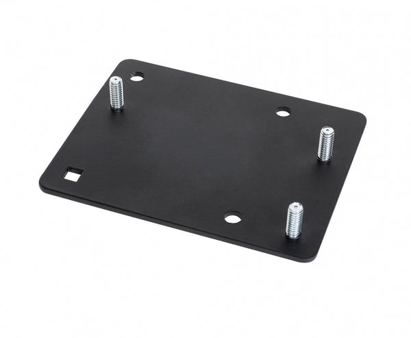 Gamber-Johnson:  Interface plate. VESA 75 studs to GJ 2 x 4 pattern. Use to mount a device with VESA 75 studs to a motion attachment with 2 x 4 hole pattern.