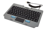 Gamber-Johnson:  Rugged Lite Keyboard US English. Use with quick release keyboard tray (7160-1470-00)