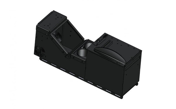 Gamber-Johnson 7170-0125-01: Kit: Short Universal Sloped Console Box, File Box, Cup Holder, Armrest and Top Plate