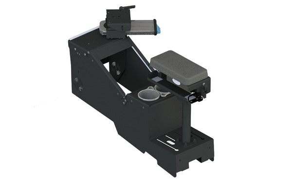 Gamber-Johnson:  KIT - 2020+ Ford Utility Short Console Box with Cup Holder, Printer Armrest, and 9
