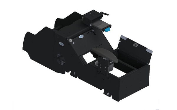 Gamber-Johnson:  KIT- 2021+ Chevy Tahoe Wide Body Console Kit with Printer Mount, Side Armrest, Cup Holder, and Mongoose 9