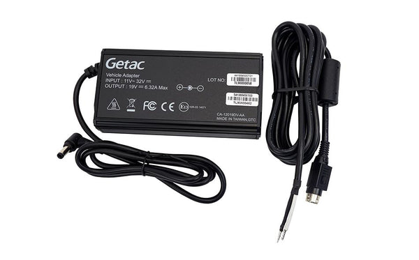 Gamber-Johnson 7300-0516: Getac 120W Auto Power Adapter with Bare Wire Lead