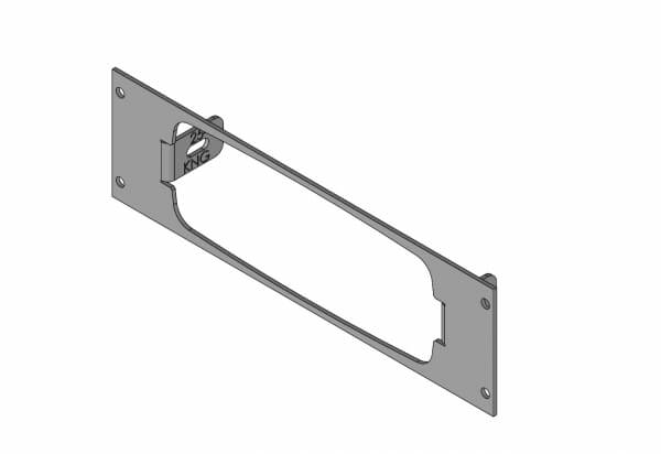 Havis C-EB25-KNG-1P - 1-Piece Equipment Mounting Bracket, 2.5-in Mounting Space, Fits Relm KNG Radio