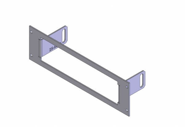 Havis C-EB25-MRD-1P - 1-Piece Equipment Mounting Bracket, 2.5-in Mounting Space, Fits Motorola Radius and MOTOTRBO Radios