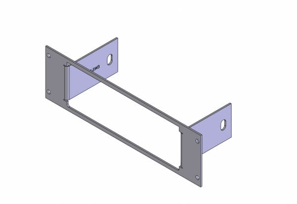 Havis C-EB25-SW3-1P - 1-Piece Equipment Mounting Bracket, 2.5-in Mounting Space Fits Federal Signal SW300