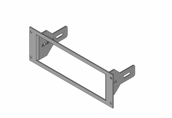 Havis C-EB30-SW4-1P - 1-Piece Equipment Mounting Bracket, 3-in Mounting Space, Fits Federal Signal SW300-B and SW400SS-B Switch Panel