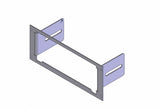 Havis C-EB35-S38-1P | 1-Piece Equipment Mounting Bracket, 3.5″ Mounting Space, Fits SoundOff Signal
