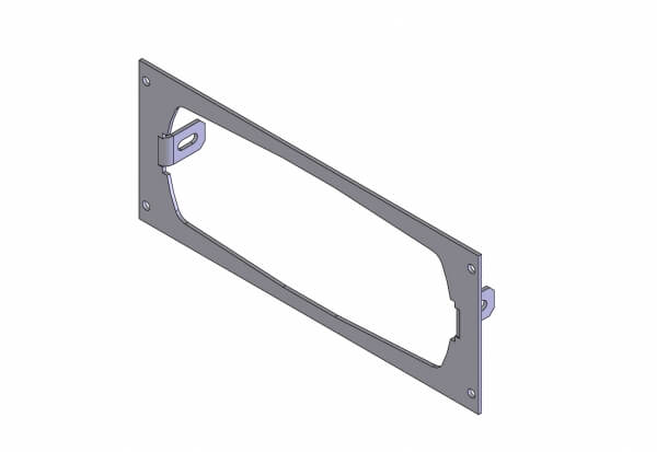 Havis C-EB35-T91-1P - 1-Piece Equipment Mounting Bracket, 3.5-in Mounting Space, Fits Tait TM9155 and TM9455
