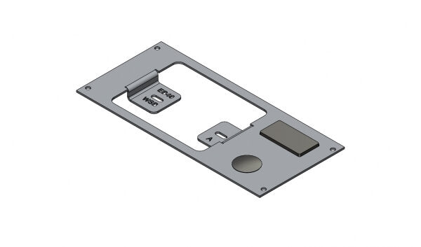 1-Piece Equipment Mounting Bracket, 4″ Mounting Space, Fits Whelen ...