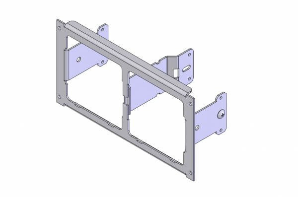 Havis C-EB45-AP2-1P - 1-Piece Equipment Mounting Bracket, 4.5-in Mounting Space, Fits Motorola APX-Series chargers