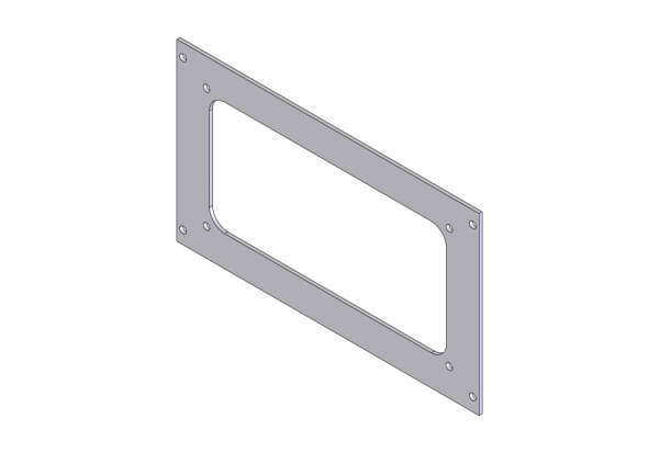 Havis C-EB50-LCS-1P - 1-Piece Equipment Mounting Bracket, 5-in Mounting Space, Fits Misc. Unistar LCS800-F, LCS850-F