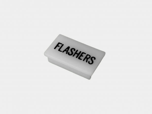 Havis C-LABEL-FLASHERS | Standard White Switch Label W/ Black Imprint ...