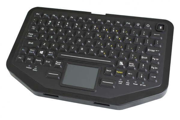 Havis KB-103 - Bluetooth Wireless Illuminating Rugged Keyboard by Havis