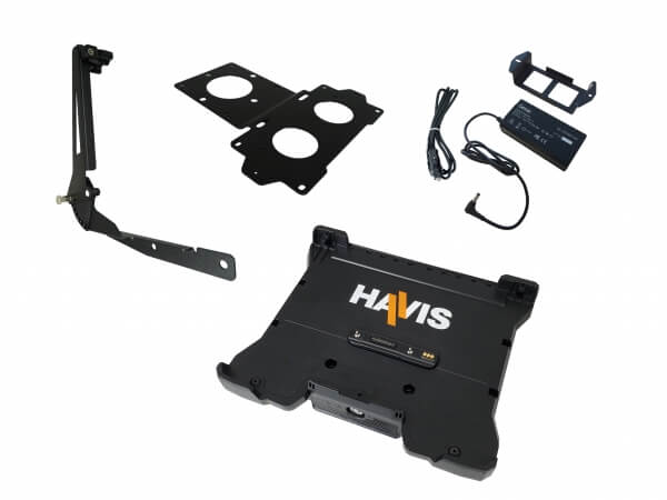 Havis PKG-DS-GTC-1202-3 - Package - Docking Station For Getac B360 and B360 Pro Laptops With Pass-Thru Antenna Connections, External Power Supply, Power Supply Mounting Bracket and Screen Support