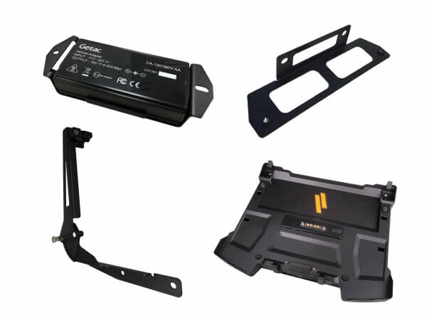 Havis PKG-DS-GTC-618 - Package - Cradle For Getac S410 Notebook With External Power Supply, Power Supply Mounting Bracket and Screen Support