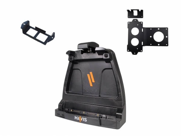 Havis PKG-DS-GTC-901-3 - Package - Docking Station For Getac K120 Rugged Tablet With Triple Pass-Thru Antenna Connections and Power Supply Mounting Bracket