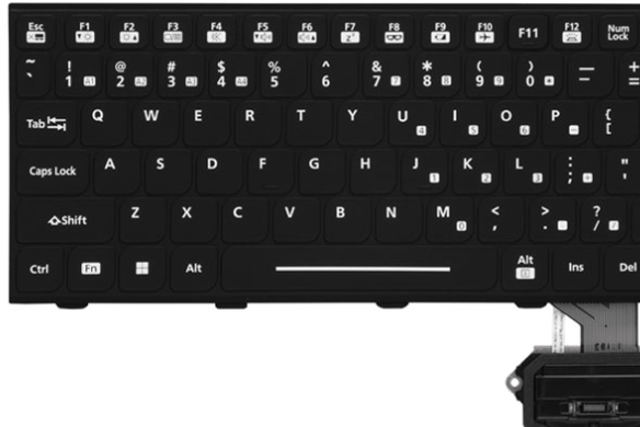FZ-VKB40207W Panasonic Rubber Keyboard (US) for TOUGHBOOK 40